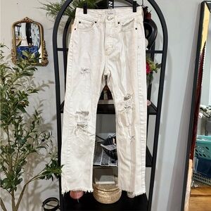 BDG White Straight Leg Jeans cowboy jeans size 26